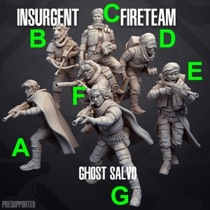 Fireteam Ghost Salvo - SKULLFORGE | Legion compatible Imperial Assault 3D printed