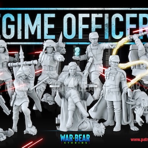 Regime Officers - War Bear Studios | Legion compatible - Imperial Assault - 3D printed