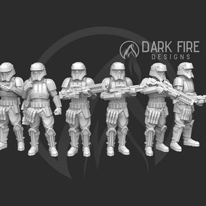 Imperial Casual Tropical Trooper (6) - DARK FIRE | Legion compatible - 3D printed