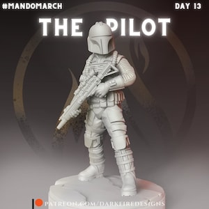 De piloot: DONKER VUUR | Compatibel met Legion: 3D-geprint