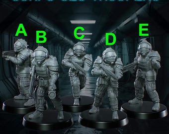 Soldados de seguridad corporal - SKULLFORGE / Impreso en 3D