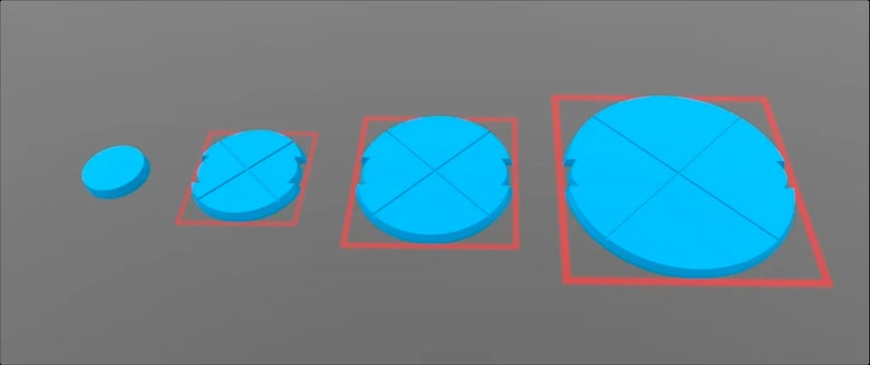 SW Legion compatible bases 3D printed image 1