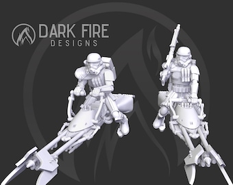 Zespół Desert Trooper Speeder (2) - DARK FIRE DESIGNS | Kompatybilny z Legionem - drukowany w 3D