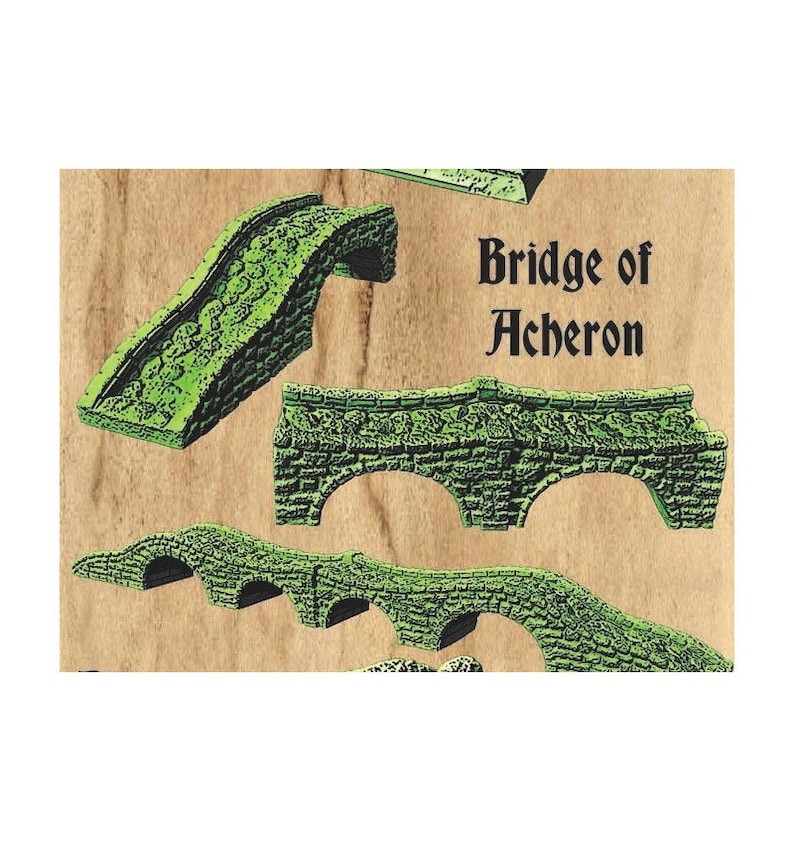 Bridge of Acheron 3d printed Fantasy Terrain Scenery | Etsy