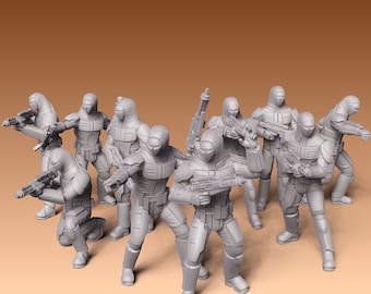 New Crusader Squad & The First Crusader - DARK FIRE | Legion compatible - 3D printed