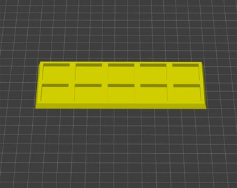 Adaptador de base cuadrada de infantería Bandejas de 20 x 20 mm a 25 x 25 mm y de 25 x 25 mm a 30 x 30 mm - Compatible con el "Viejo Mundo" - Impreso en 3D