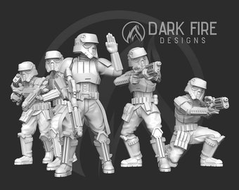 Imperial Tropical Troopers (5) - DARK FIRE | Legion compatible - 3D printed
