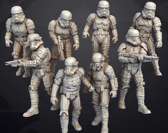 Zombie Dusk Troopers (8) - SKULLFORGE | Legion kompatible Imperial Assault 3D gedruckt