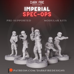 Operaciones especiales imperiales (5) - Compatible con DARK FIRE y Legion - Impreso en 3D