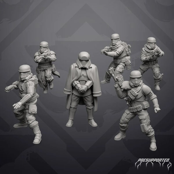 Remnant Troopers Set 4 (6) - SKULLFORGE | Legion compatible - 3D printed