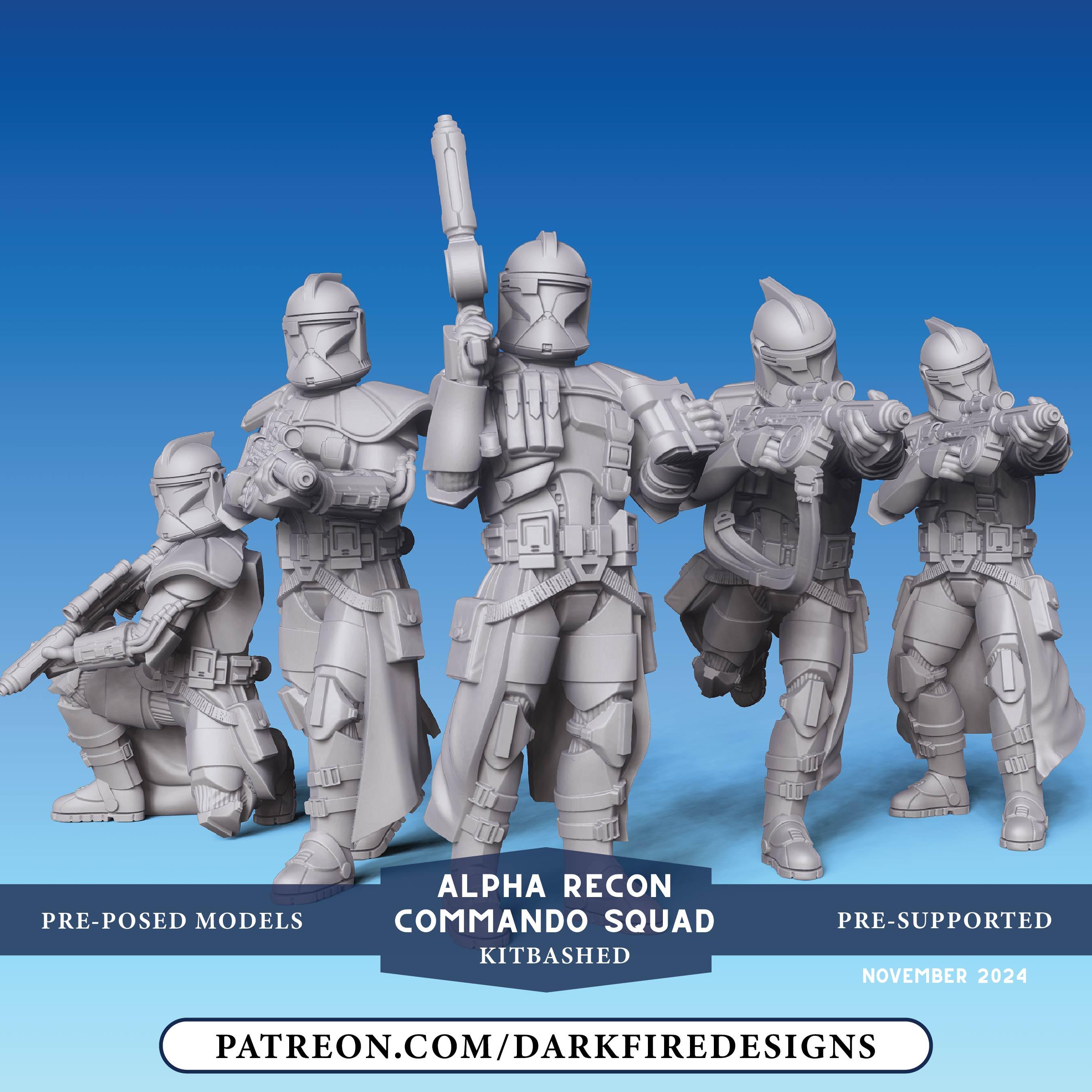 Alpha Recon Commandos - DARK FIRE | Legion Compatible - 3D Printed - Etsy