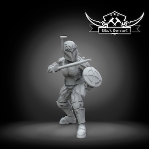 Bo-Katan Kryze - BLACK REMNANT | Legion compatible - 3D printed
