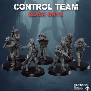 Anomaly Protocol - Control Team Black Onyx (7) | Protocol - SKULLFORGE | 3D printed