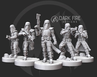 Republic Winter Trooper Squad - DARK FIRE | Legion compatible - 3D printed
