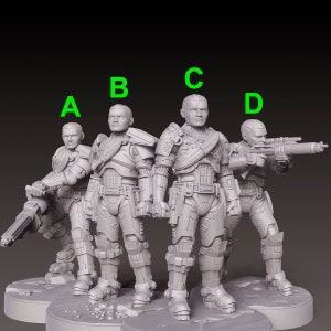 Havoc Commander - DARK FIRE | Legion compatible - 3D printed