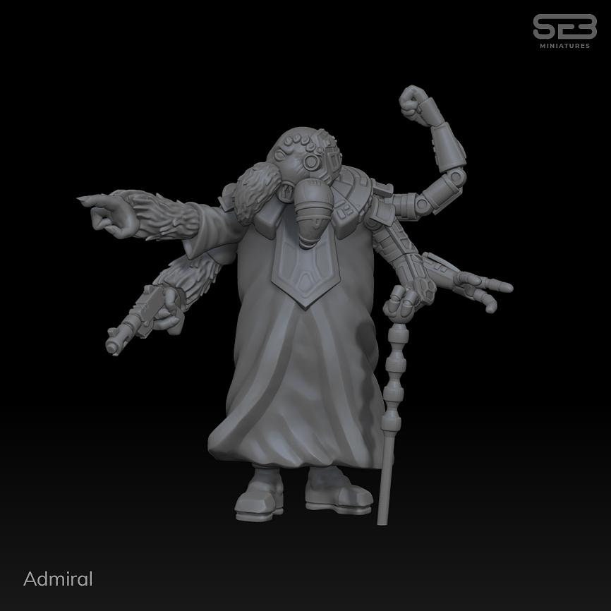 Admiral Trench Anvilrage Studios Legion Compatible 3D Etsy