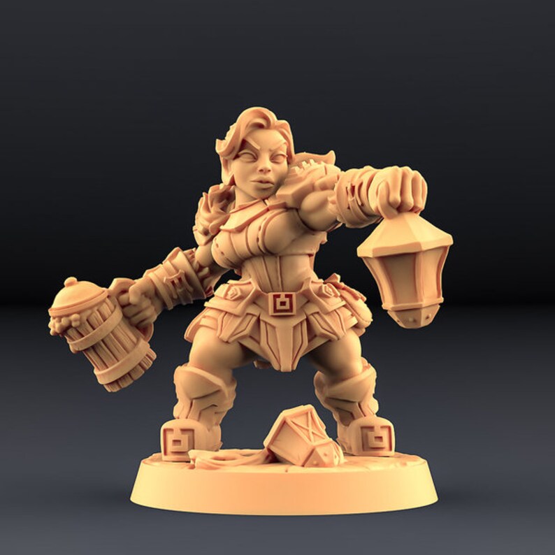 Dwarf Oathbreaker Ranger - Miniatura Artisan Guild Per Dungeons And Dragons - Non Dipinta