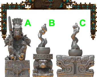 Aztec statues - Mayan - Jungle ruins | D&D | Pathfinder