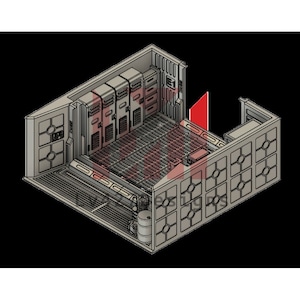 Small room - airlock entrance | Legion | Imperial Assault | Space Hulk | Corridors | Alien | Predator | Star Wars | 3d printed