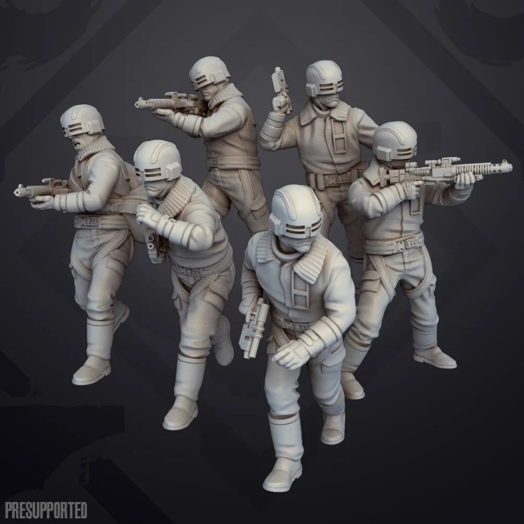 Mining Guild Goons (6) - SKULLFORGE | Legion Compatible - 3D Printed - Etsy