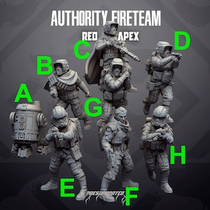 Fireteam Red Apex - SKULLFORGE | Legion compatible Imperial Assault 3D printed