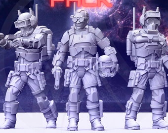 Star Wars Legion - Bad Batch Order 99 Squad (5) 3D Resin Printed