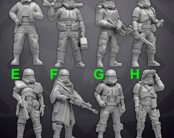 Remnant Troopers Set 1 SKULLFORGE Legion Compatible 3D Printed 