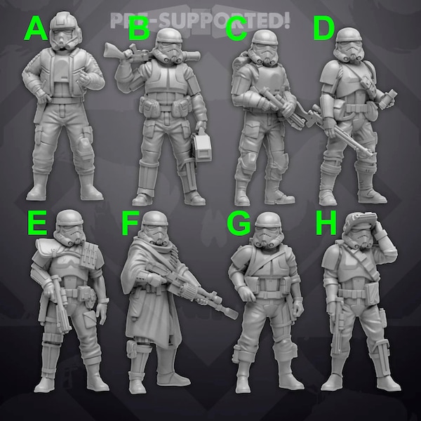 Remnant Troopers Set 1 - SKULLFORGE | Legion compatible - 3D printed