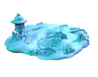 Snow Scatter 1 | 3d printed | Fantasy | Terrain | Scenery | Ruins | LOTR | Lord of the rings |  | Dungeons & Dragons | Pathfinder