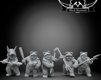 Bear warriors - BLACK REMNANT | Legion compatible - 3D printed