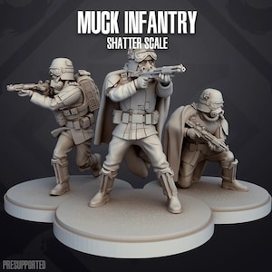 Muck Troopers (3) - SKULLFORGE | "Shatterpoint-compatibel" - 3D-geprint