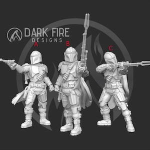 The Mando - DARK FIRE | Legion compatible - 3D printed