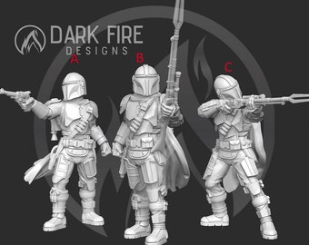 The Mando - DARK FIRE | Legion compatible - 3D printed