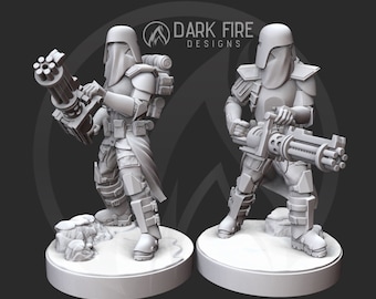 Heavy Republic Winter Troopers (2) - DARK FIRE | Legion compatible - 3D printed