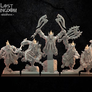 Chaos dwarfs Berserkers (5) | D&D | Pathfinder | AoS | Old World | 3d printed