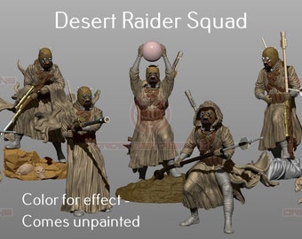 Desert Raider Squad (7) - ORDER66 | Legion compatible Imperial Assault - 3D printed