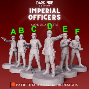 Imperial Officers - DARK FIRE | Legion compatible - 3D printed