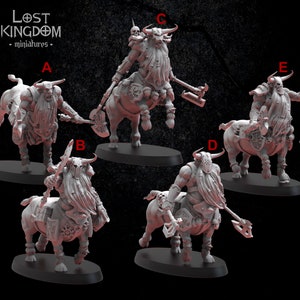 Bull Centaurs - Chaos dwarfs | D&D | Pathfinder | AoS | Old World | 3d printed