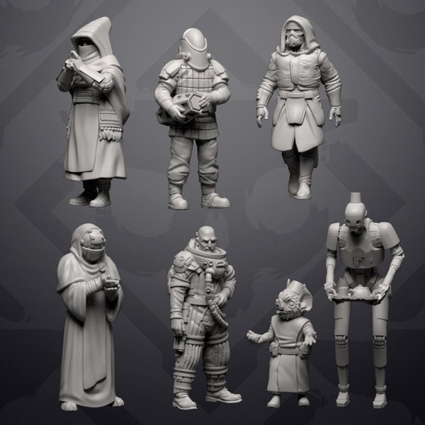 Pèlerins set 3 (7) - SKULLFORGE | Compatible Légion - imprimé en 3D