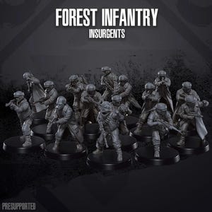 Insurgent Forest Troopers - SKULLFORGE | Legion compatible Imperial Assault 3D printed