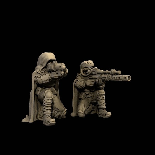 Freedom Fighter Sniper Team (2) - War Bear Studios | Legion compatible - Imperial Assault - 3D printed