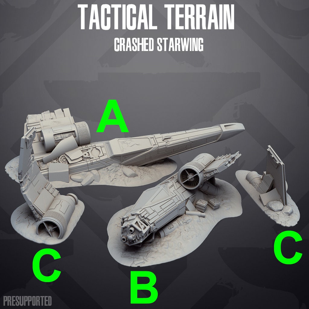 Crashed Starwing Fighter - SKULLFORGE | Legion Compatible