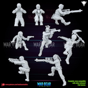 Équipage de char Pirates (8) - War Bear Studios | Compatible Legion - Imperial Assault - Imprimé en 3D