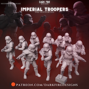 Imperial Troopers - DARK FIRE | Legion compatible - 3D printed