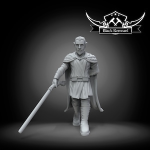 Dooku Jedi master - BLACK REMNANT | Legion compatible - 3D printed