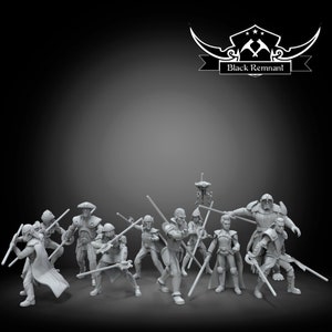 Grand Inquisitor & Retinue (10) - BLACK REMNANT | Legion compatible - 3D printed
