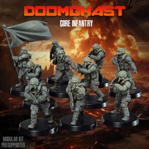 Doomghast Troopers (10) - SKULLFORGE | 3D printed