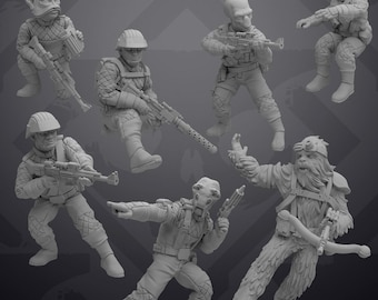 A-A5 crew - Insurgent Armored Transport crew - SKULLFORGE | Legion compatible - 3D printed