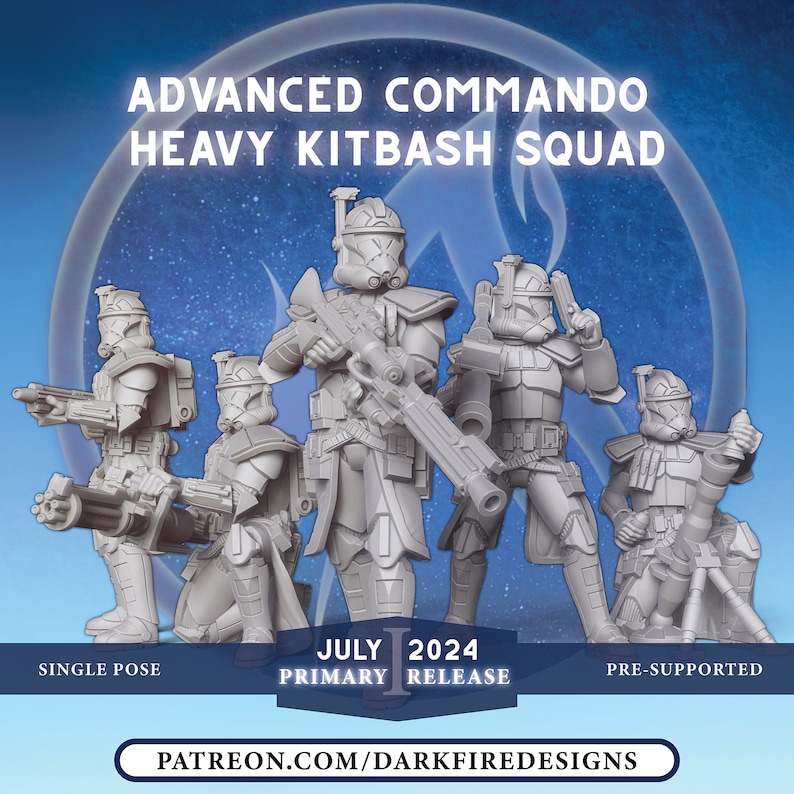 Advanced Commando Heavy Weapons - DARK FIRE | Legion Compatible - 3D ...