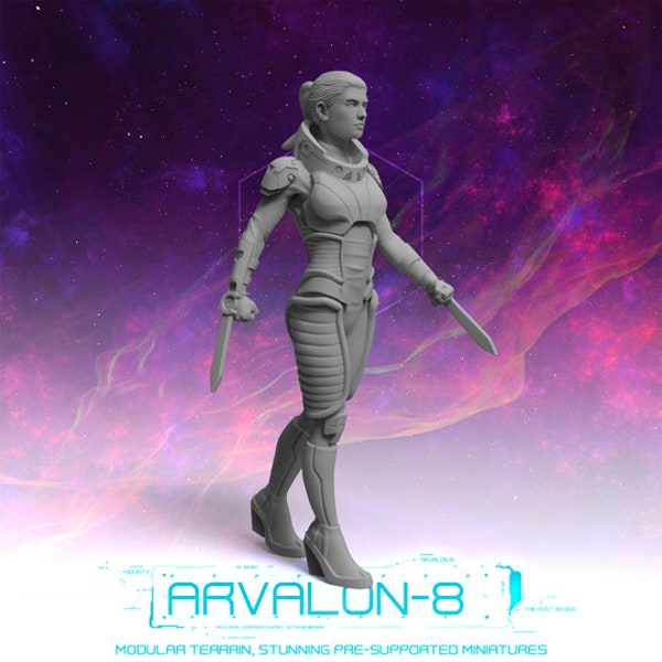 Crew 10-2 Zuri Ocano - "Arvalon 8" | Sci-fi | Alien | Infinity | D&D | Pathfinder |  | AoS | Fantasy | 3D printed